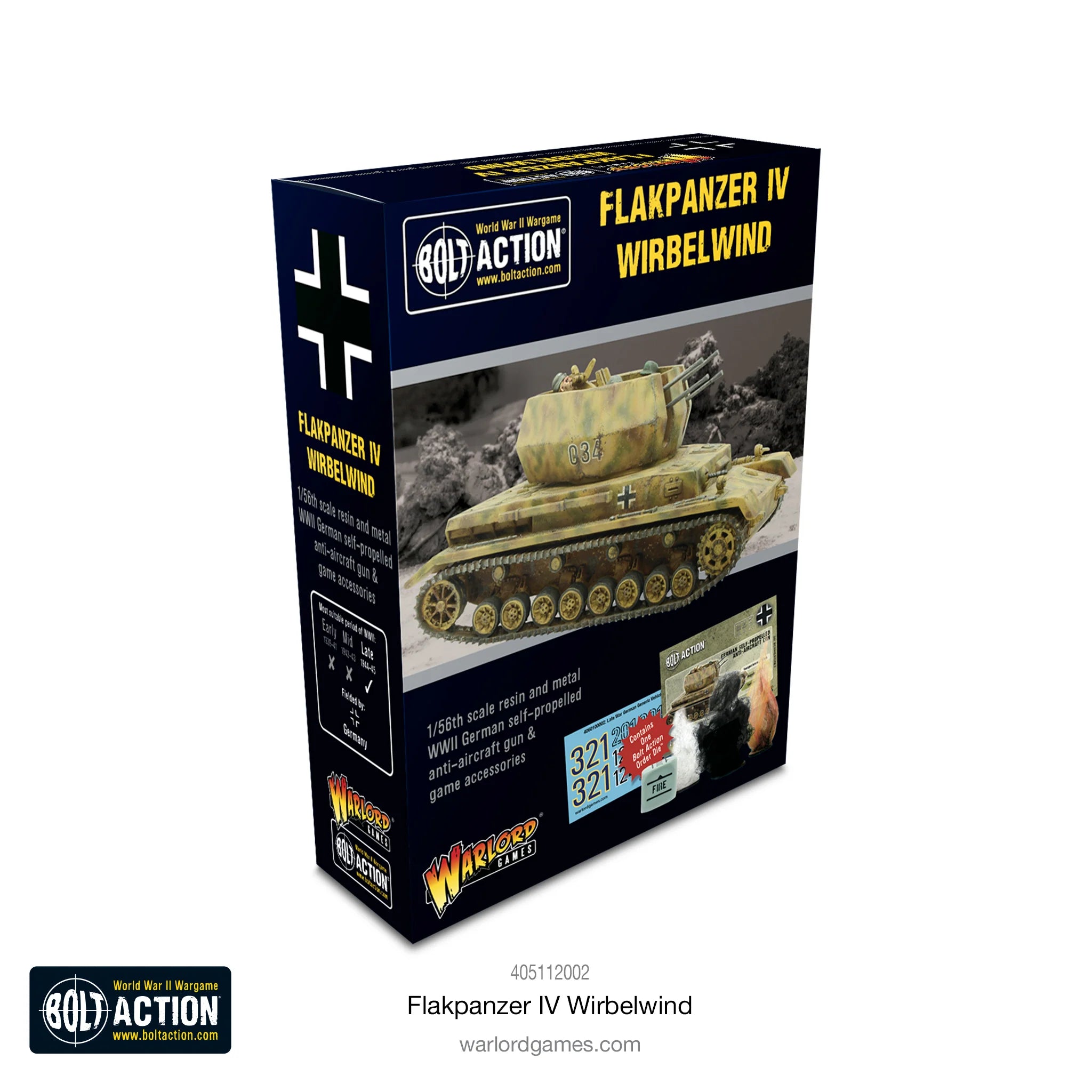 Bolt Action -Flakpanzer IV Wirbelwind (resin)