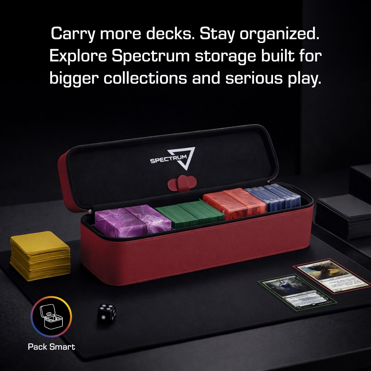 BCW - Prism Deck Case - Array - Red