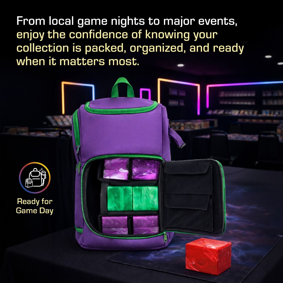 BCW Supplies - TCG Backpack - Gamma Purple