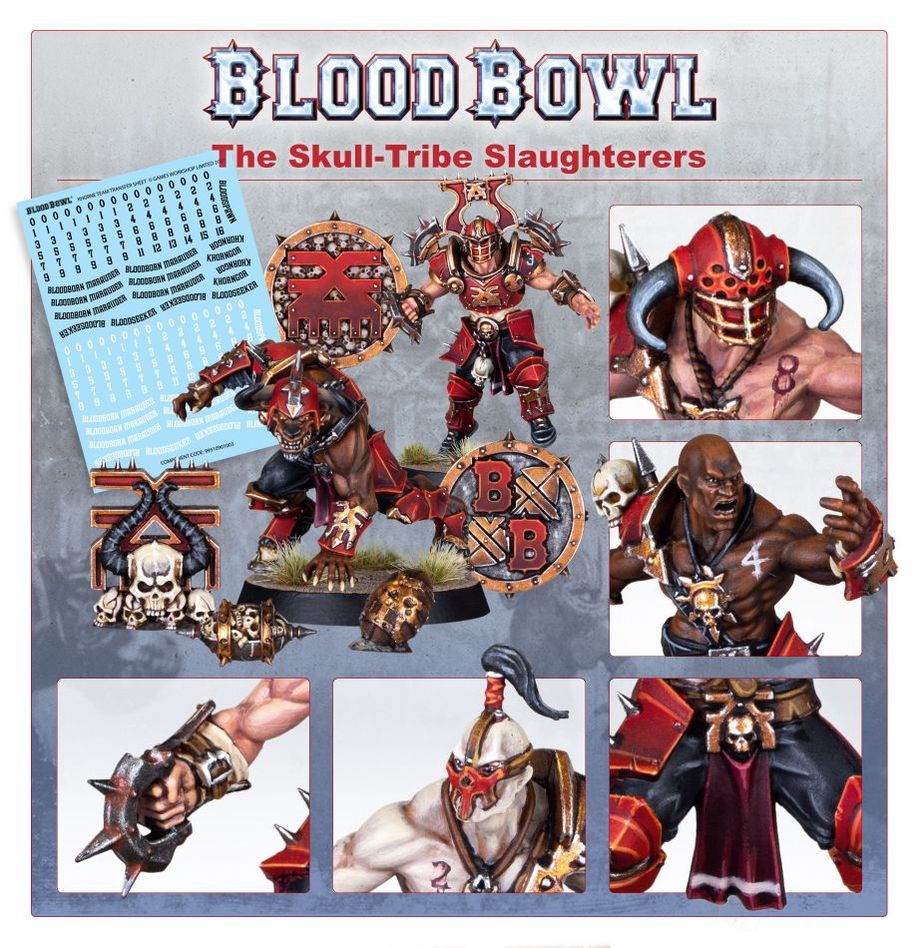 Blood Bowl - Khorne Blood Bowl Team - Skull-tribe Slaughterers