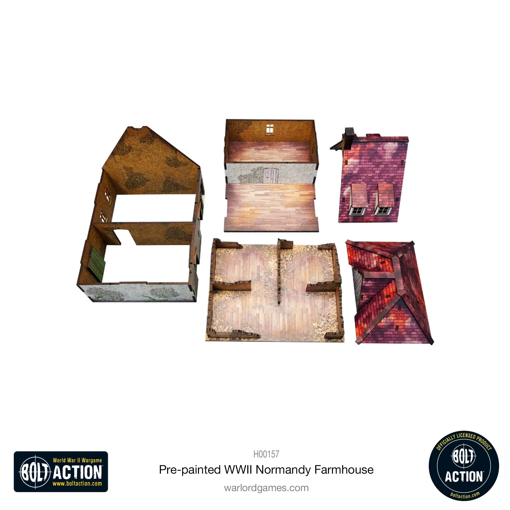 Bolt Action - Pre-painted WWII Normandy Farmhouse
