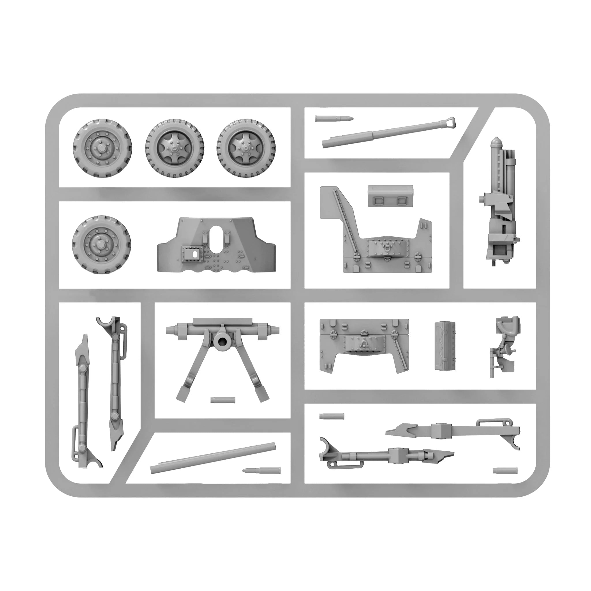 Bolt Action - American - Army 57mm Anti-Tank Gun (Plastic)
