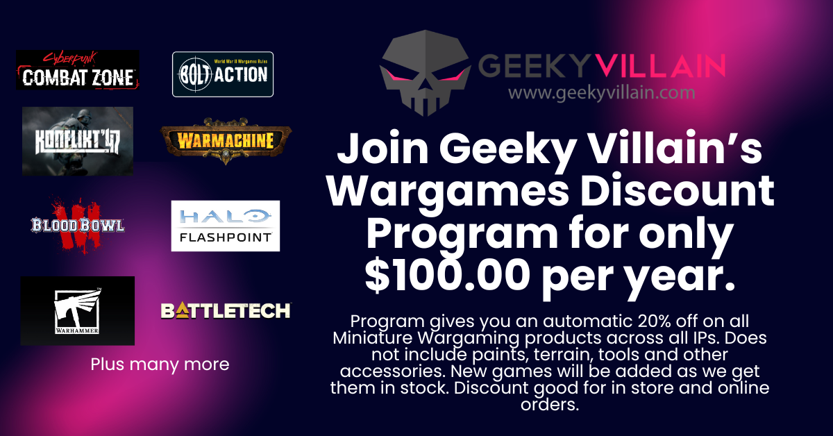 Wargames Discount Program
