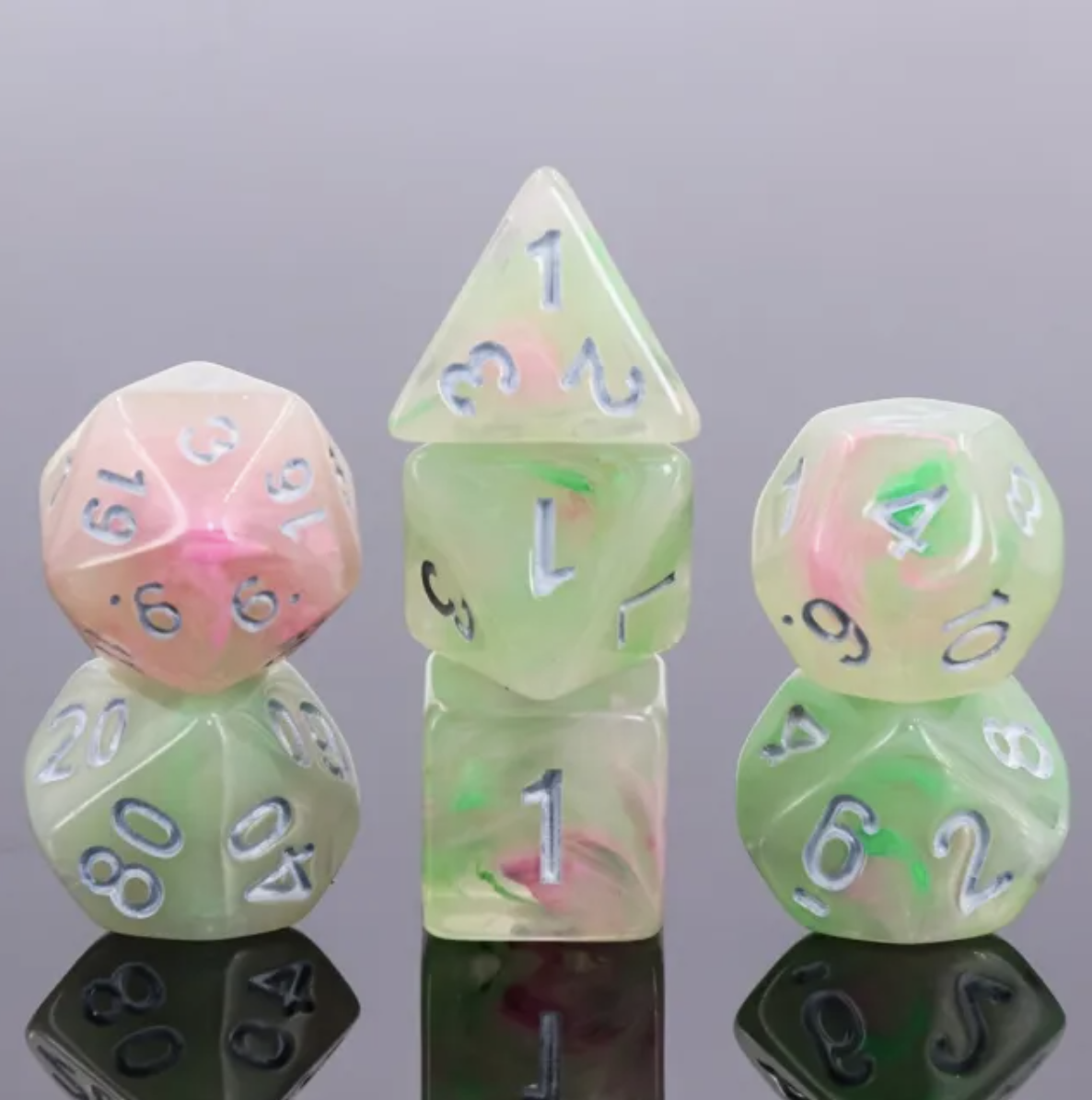 Lotus Pond - 7ct Dice Set