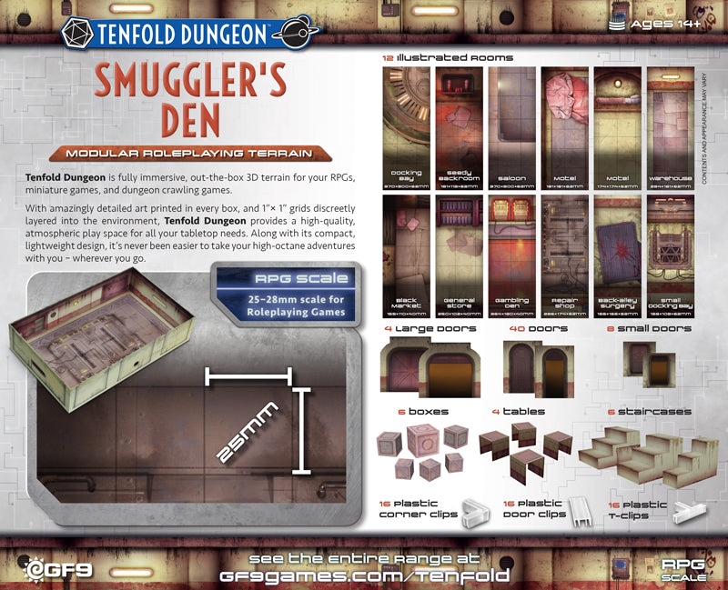 Tenfold Dungeon: Modular RPG Terrain - Smuggler's Den