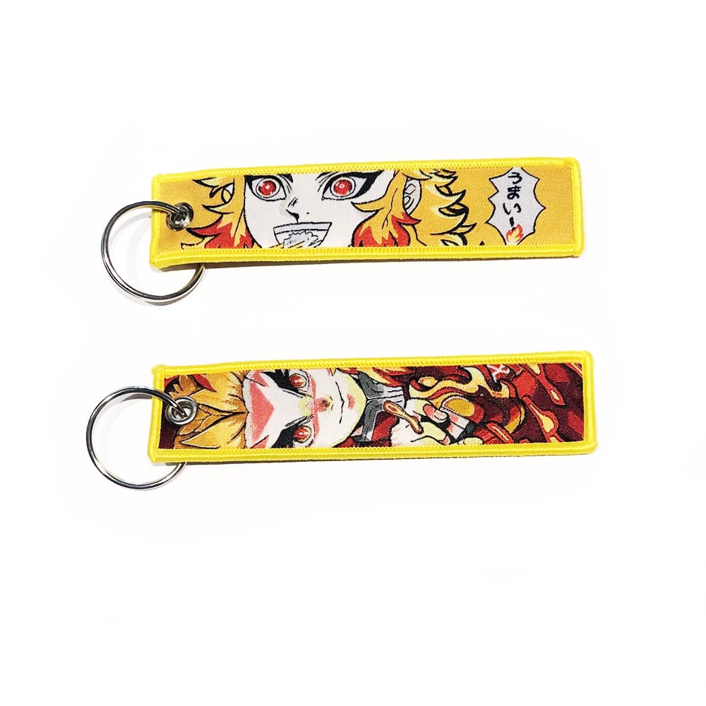 Rengoku Fire Flame - Tag Keychain
