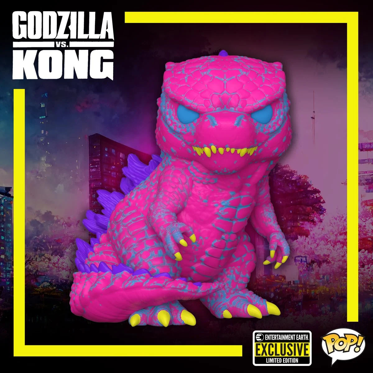 Godzilla vs. Kong Godzilla Black Light Pop! Vinyl Figure - Entertainment Earth Exclusive