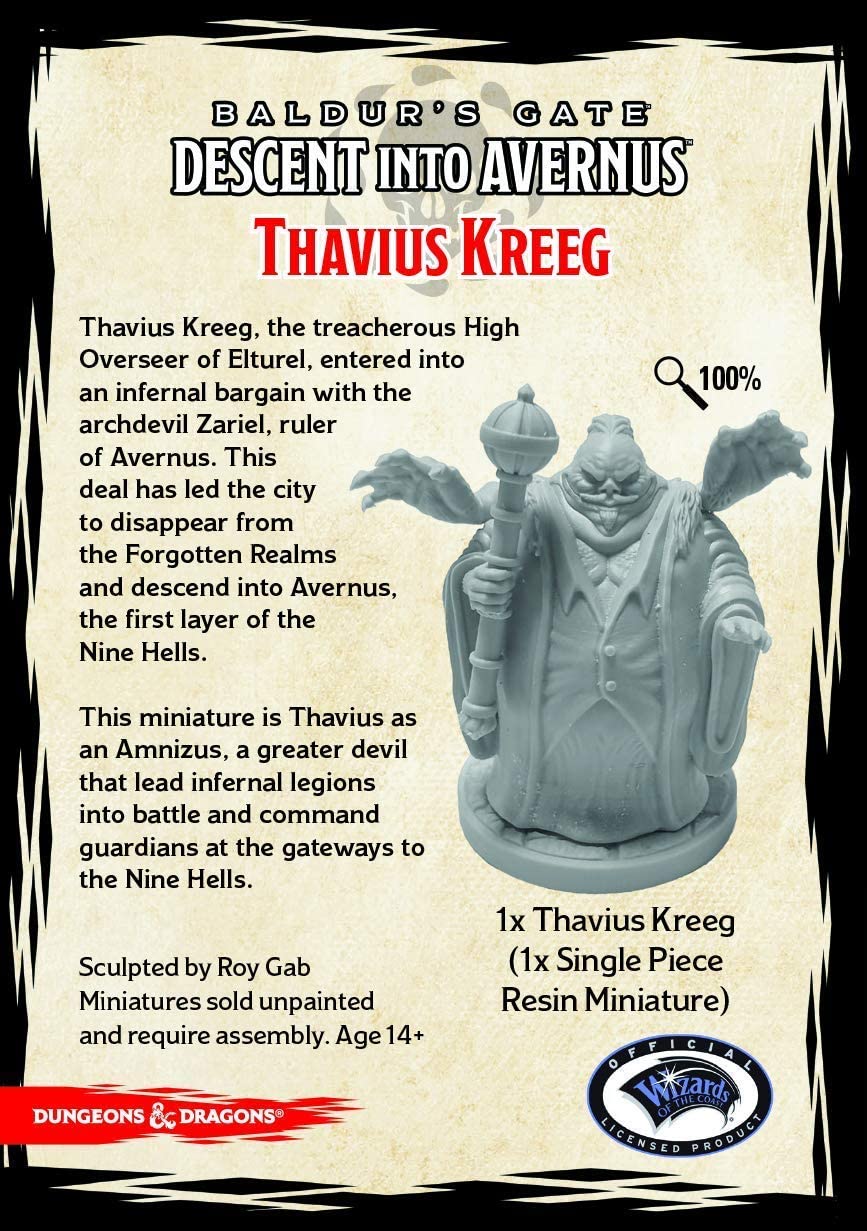 Dungeons & Dragons Collector's Series: Baldur's Gate - Descent into Avernus: Thavius Kreeg