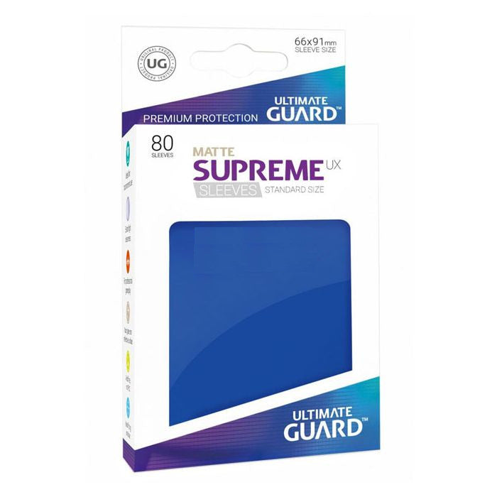 Ultimate Guard: Supreme Standard Sleeves - Matte Blue (80)  Geeky Villain  Tabletop Gaming & More