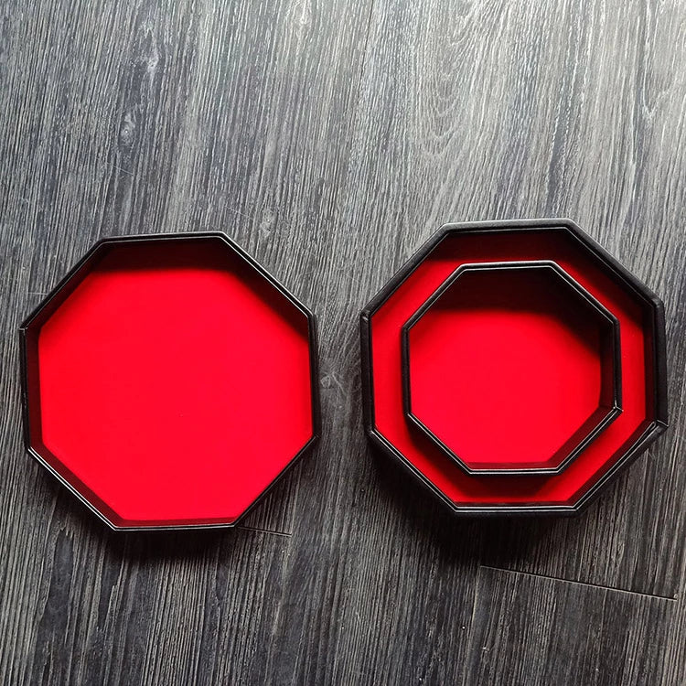 Geeky Villain: Octagon Dice Storage and Rolling Tray