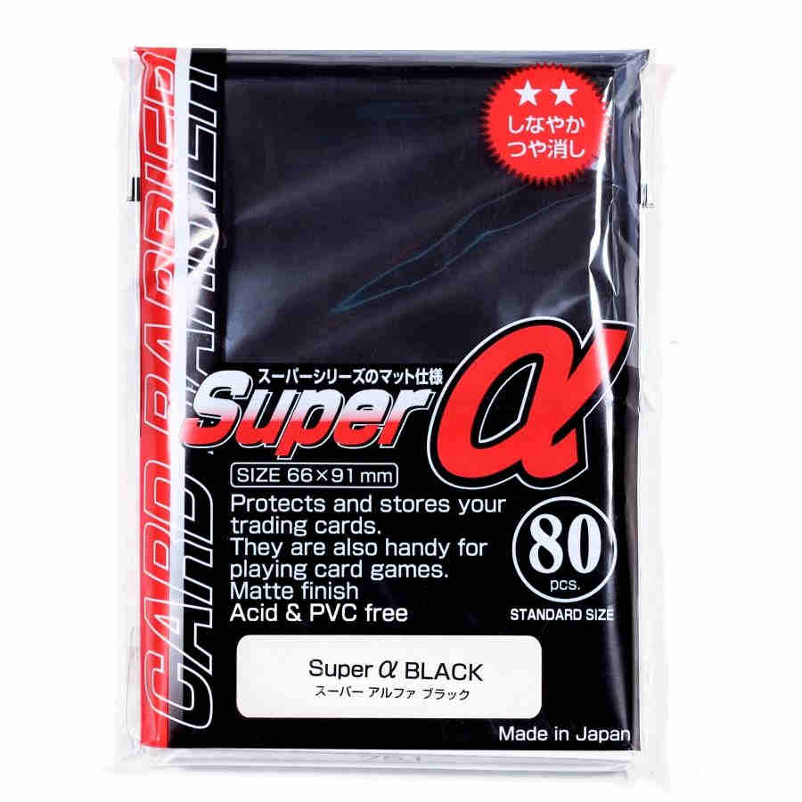 KMC: Super Alpha Standard Sleeves - Black (80) Geeky Villain Tabletop Gaming & More KMC: Super Alpha Standard Sleeves - Black (80) Geeky Villain Tabletop Gaming & More