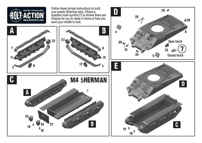 Bolt Action - M4 Sherman Medium Tank