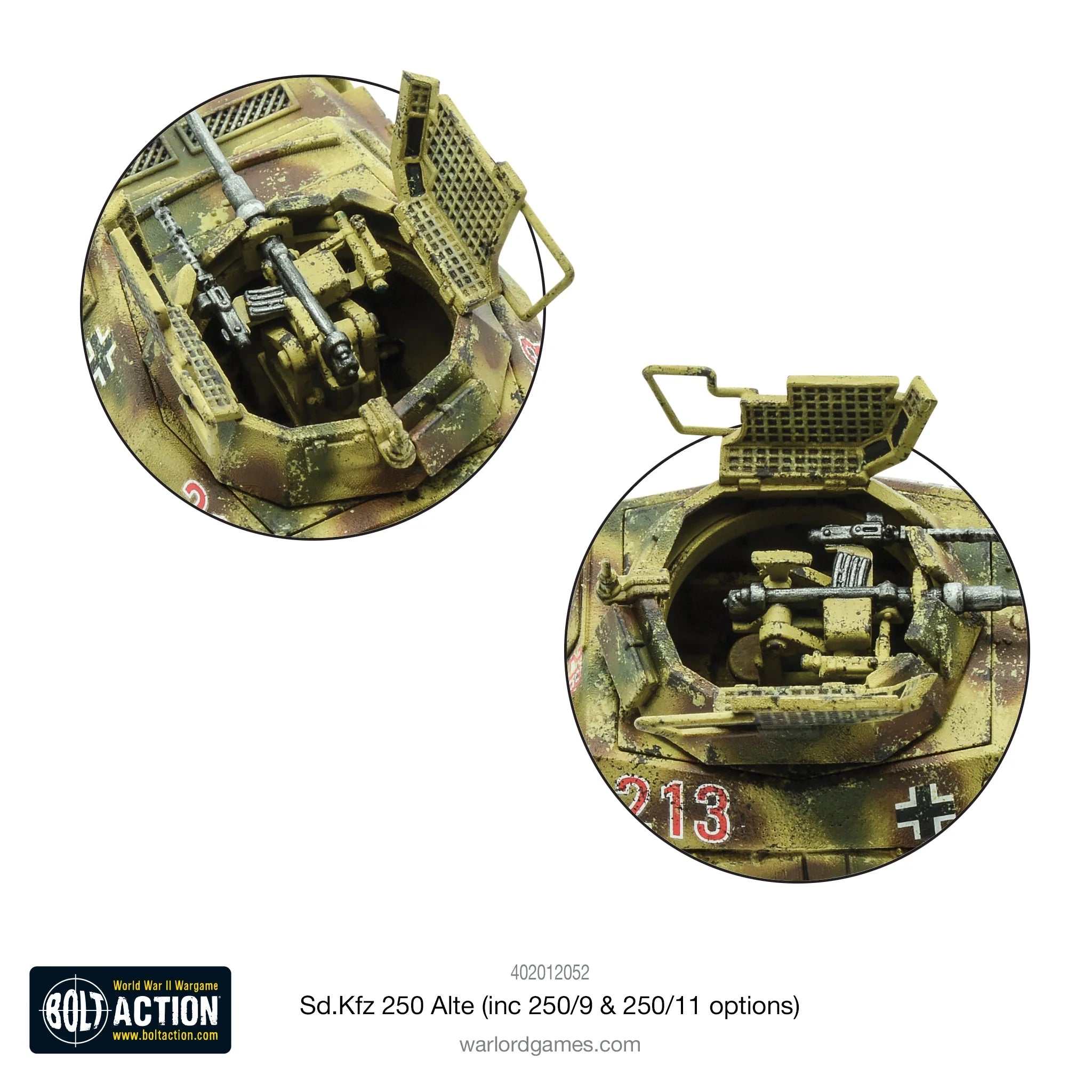 Bolt Action - Sd.Kfz 250 (Alte) Half-Track (Options For 250/1, 250/9 & 250/11 Variants)