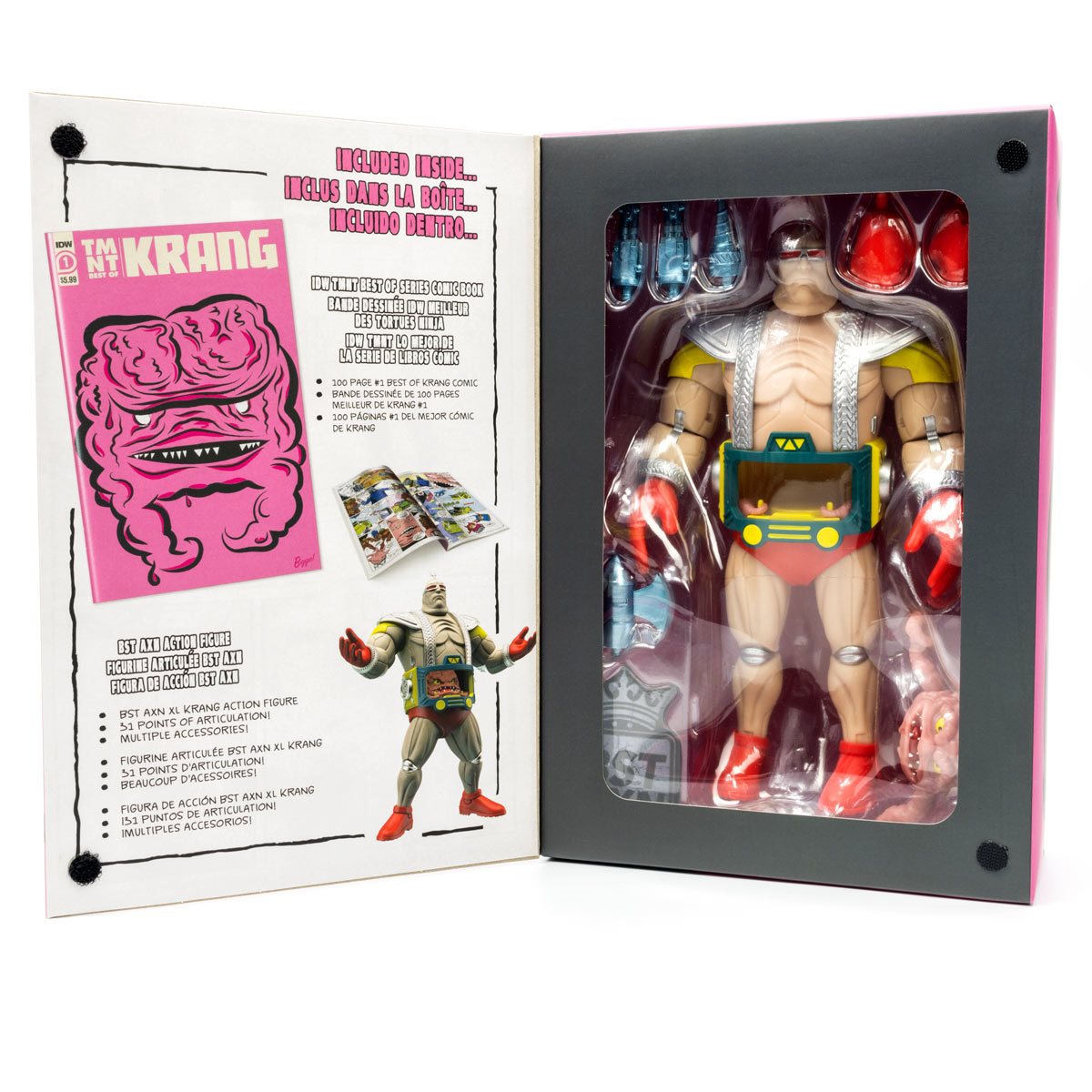 アメコミ　フィギュア　BOXセット Teenage Mutant Ninja Turtles BST AXN Best of Krang Comic Book & 8