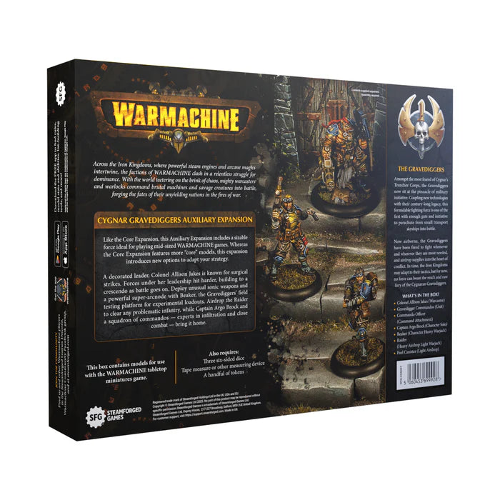 Warmachine - Cygnar Gravediggers - Auxiliary Expansion