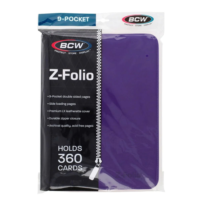 Z-Folio 9-Pocket LX Album - Purple