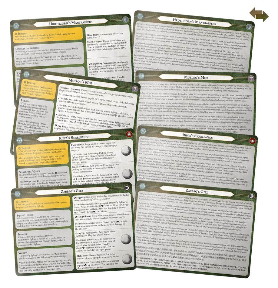 Warhammer Underworlds: Destruction Warbands: Gitz and Goliaths