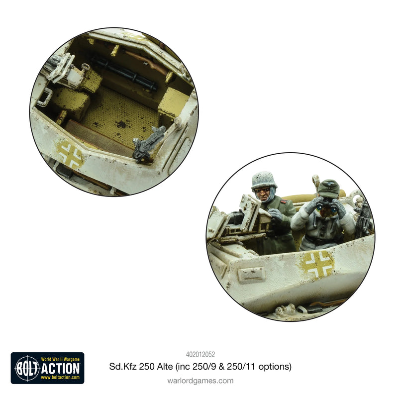 Bolt Action - Sd.Kfz 250 (Alte) Half-Track (Options For 250/1, 250/9 & 250/11 Variants)