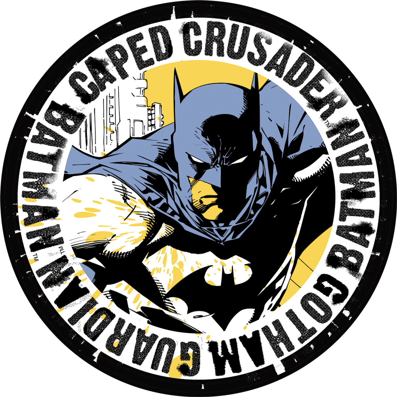 Metal Sign: Batman - Gotham Guardian - Round