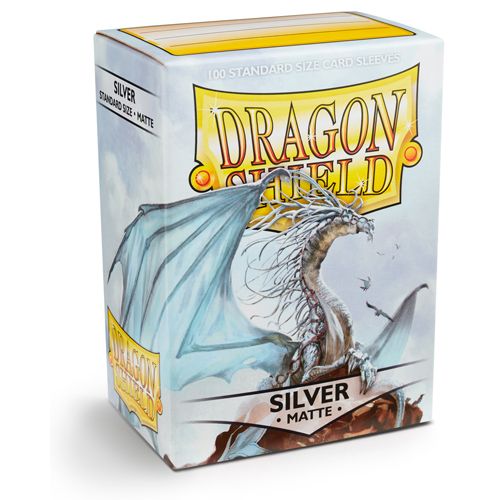 Dragon Shield: Standard Sleeves - Matte Silver (100)