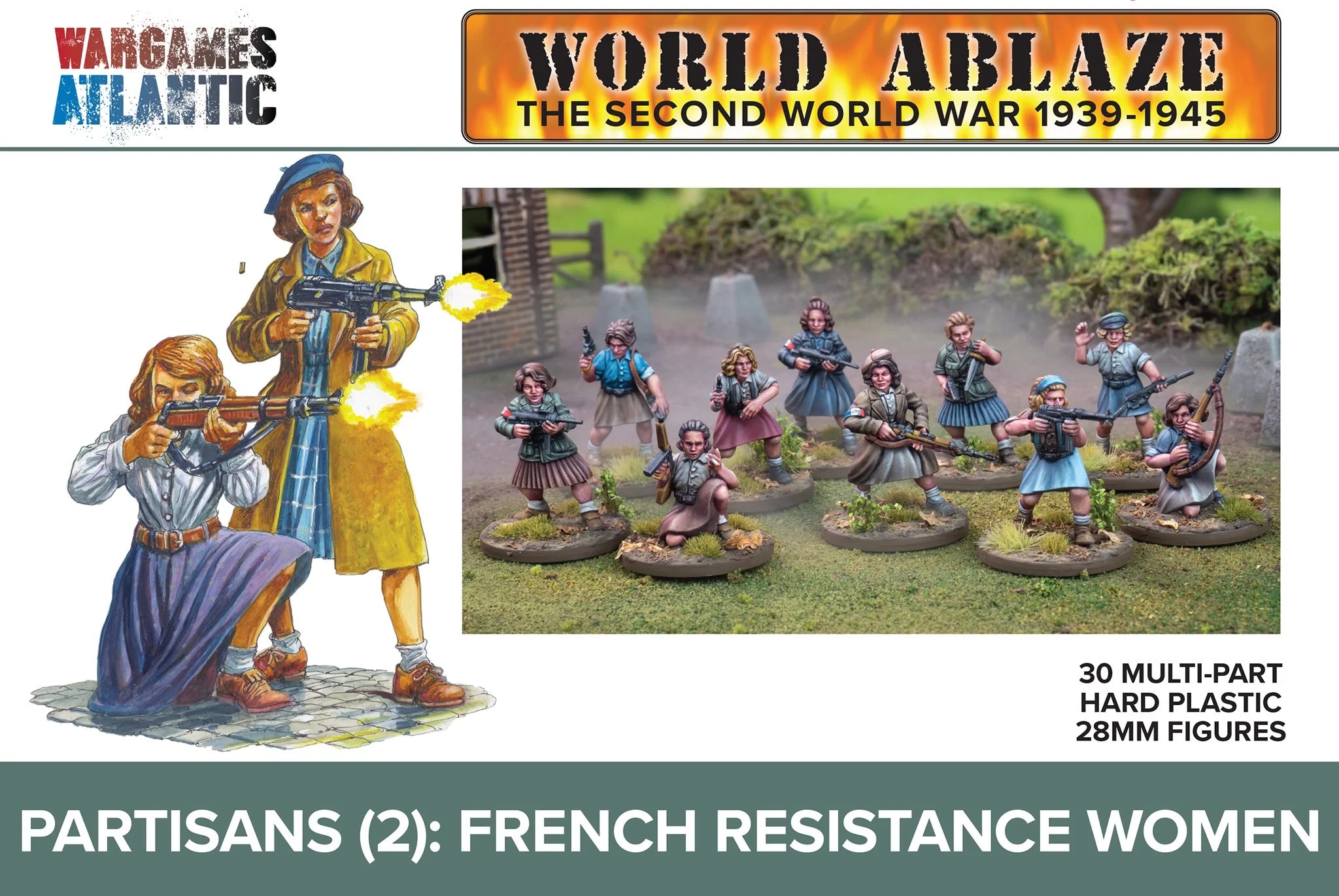 Wargames Atlantic - Partisans (2) French Resistance Women