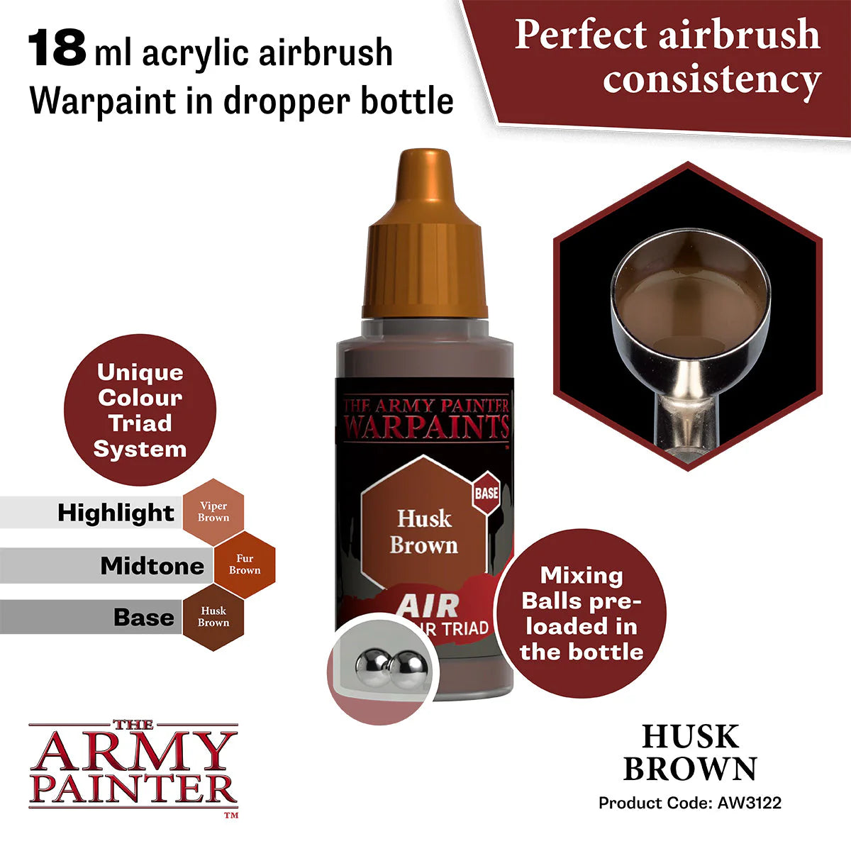 The Army Painter - Warpaints Air - Husk Brown
