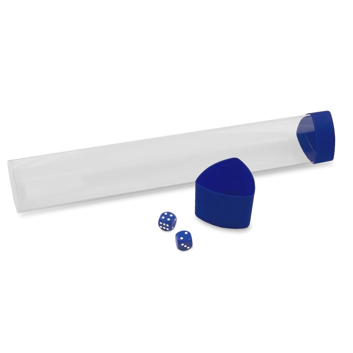 BCW - Playmat Tube with Dice Cap - Blue