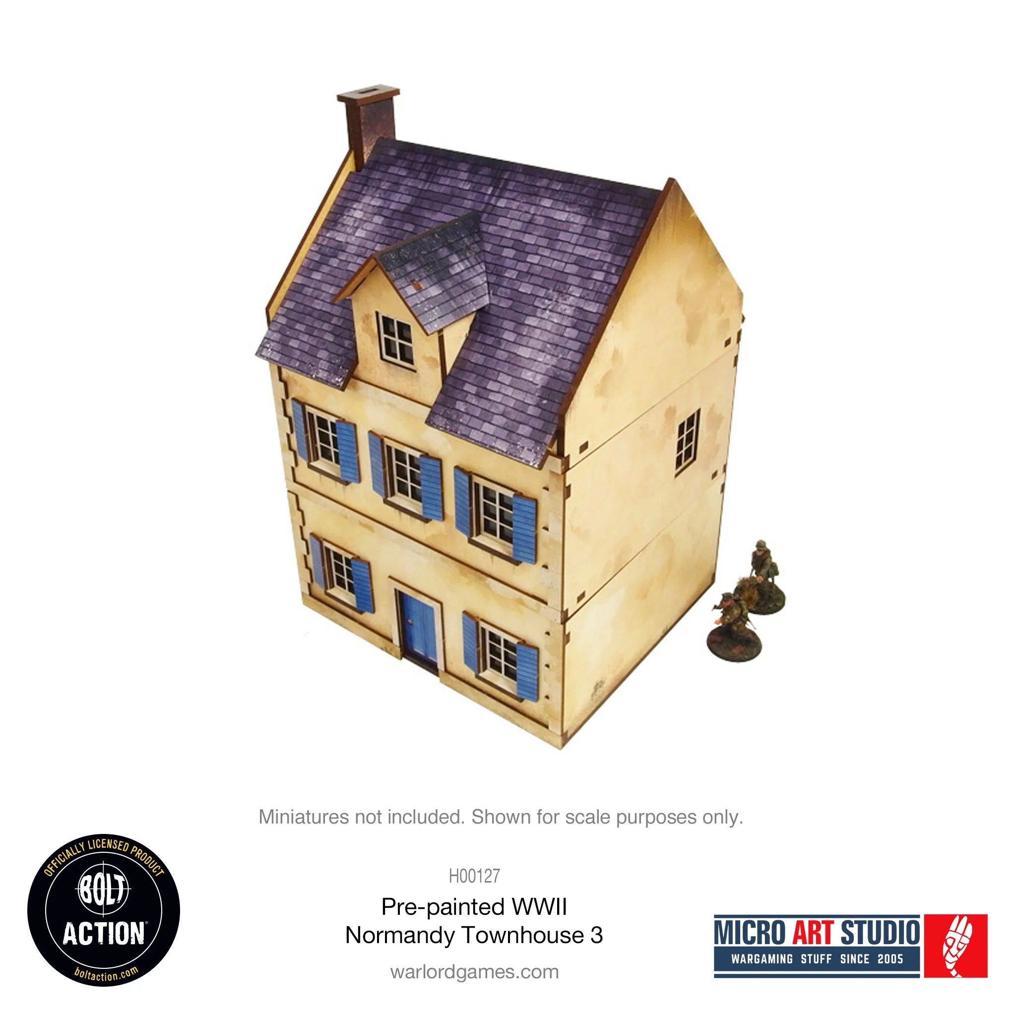 Bolt Action - Pre-painted WW2 Normandy Townhouse 3