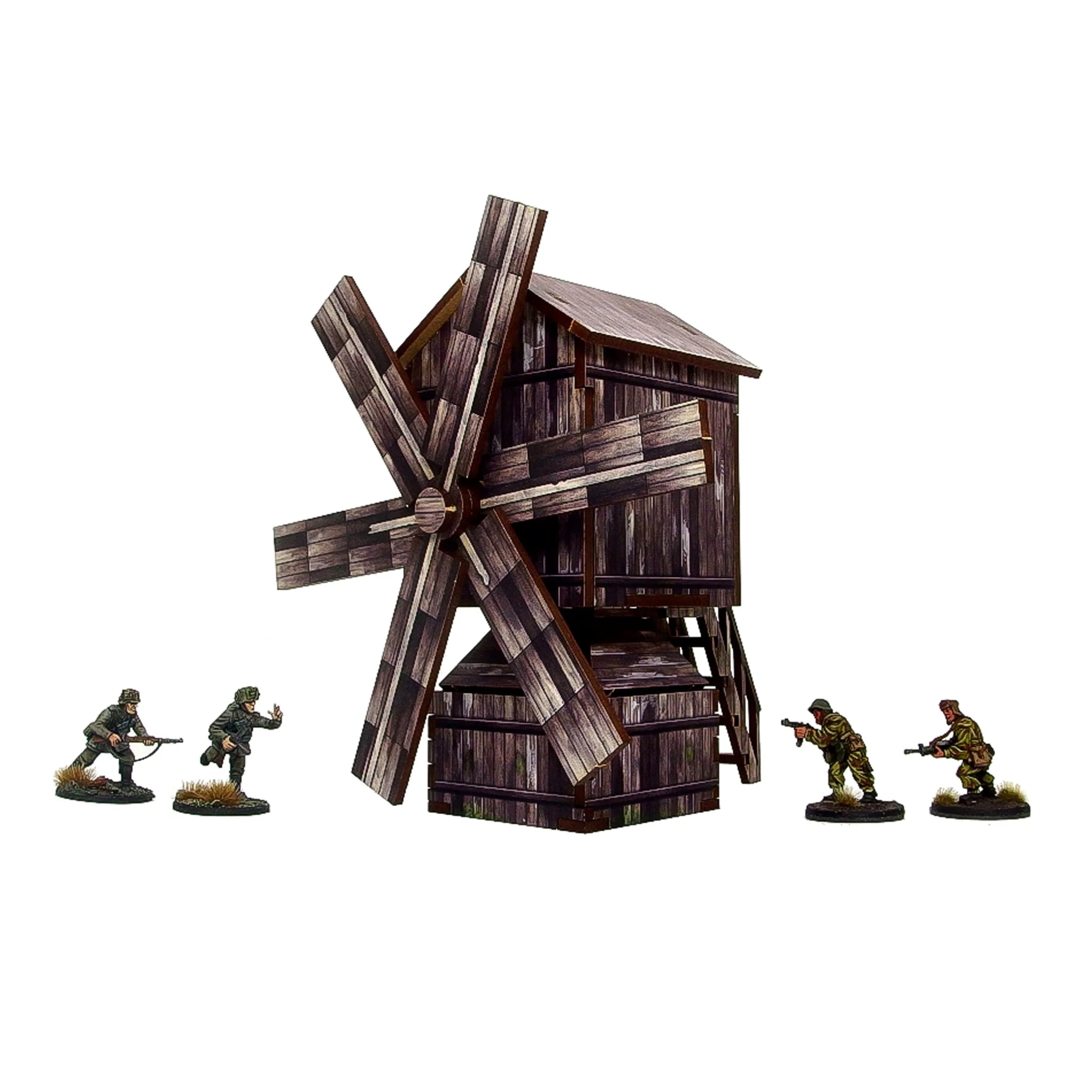 Bolt Action - Pre-Painted WW2 Ostfront Village Windmill