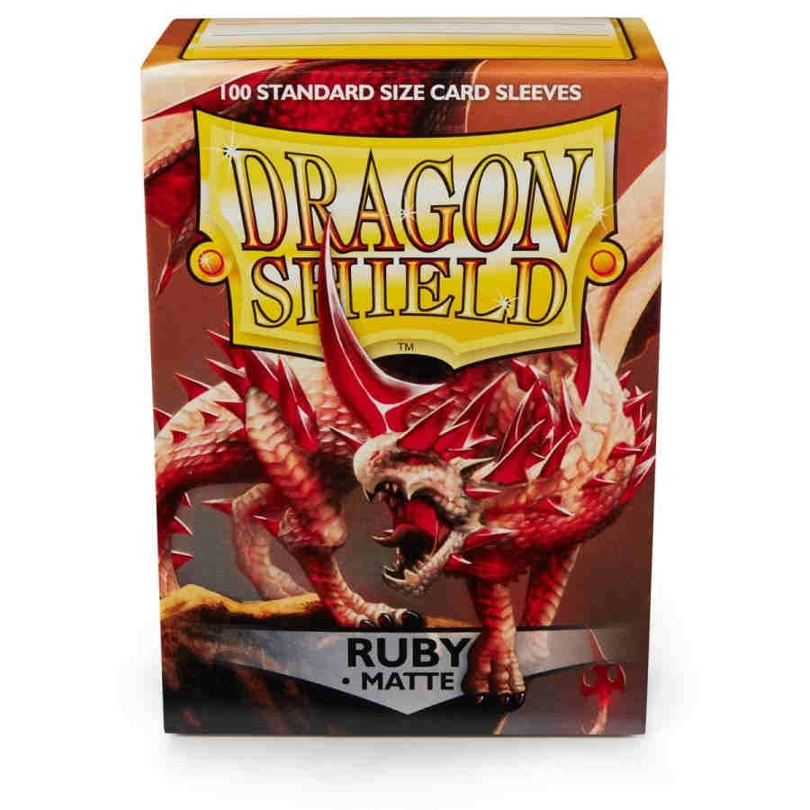 Dragon Shield: Standard Sleeves - Matte Ruby (100)