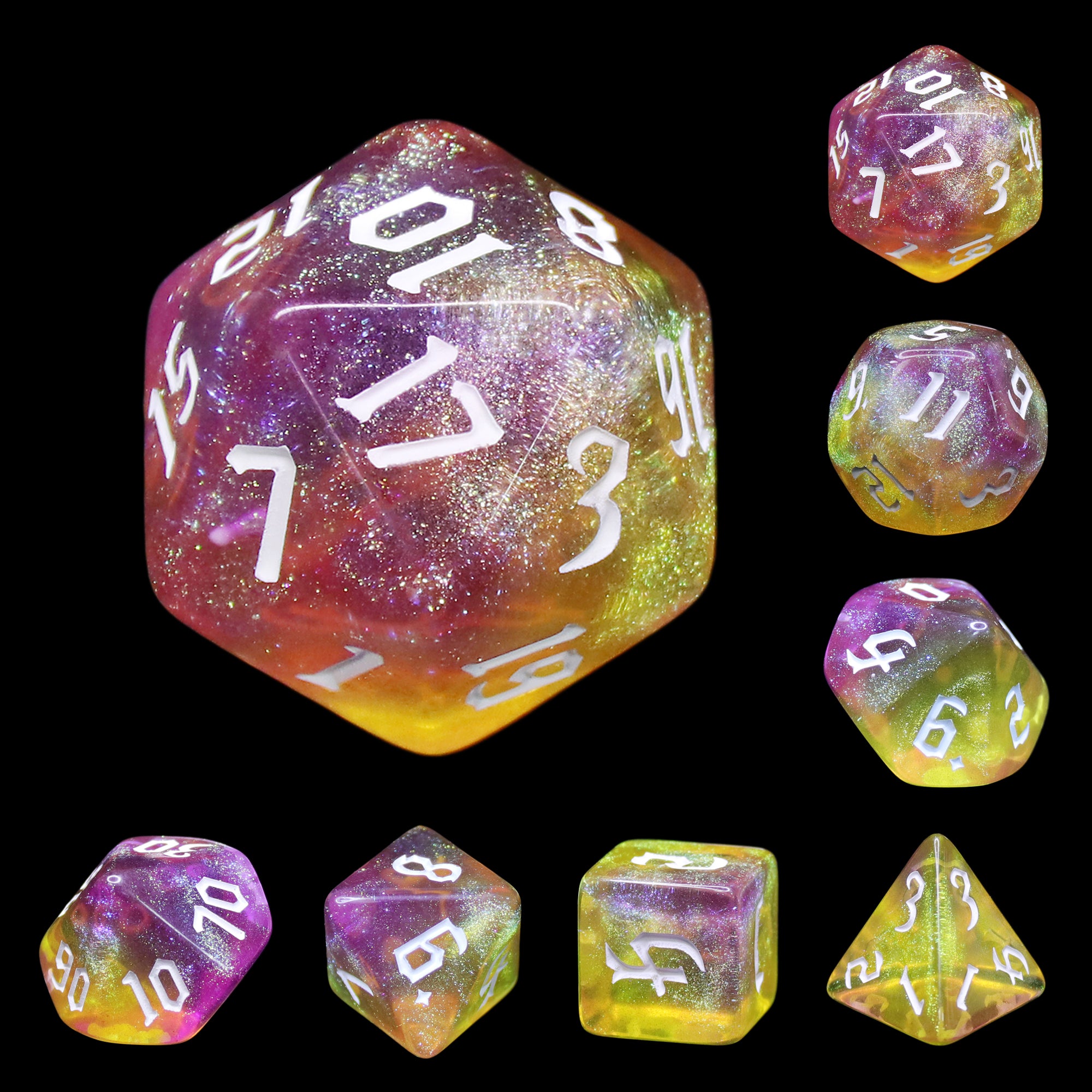 Golden Faith - 7ct Dice Set