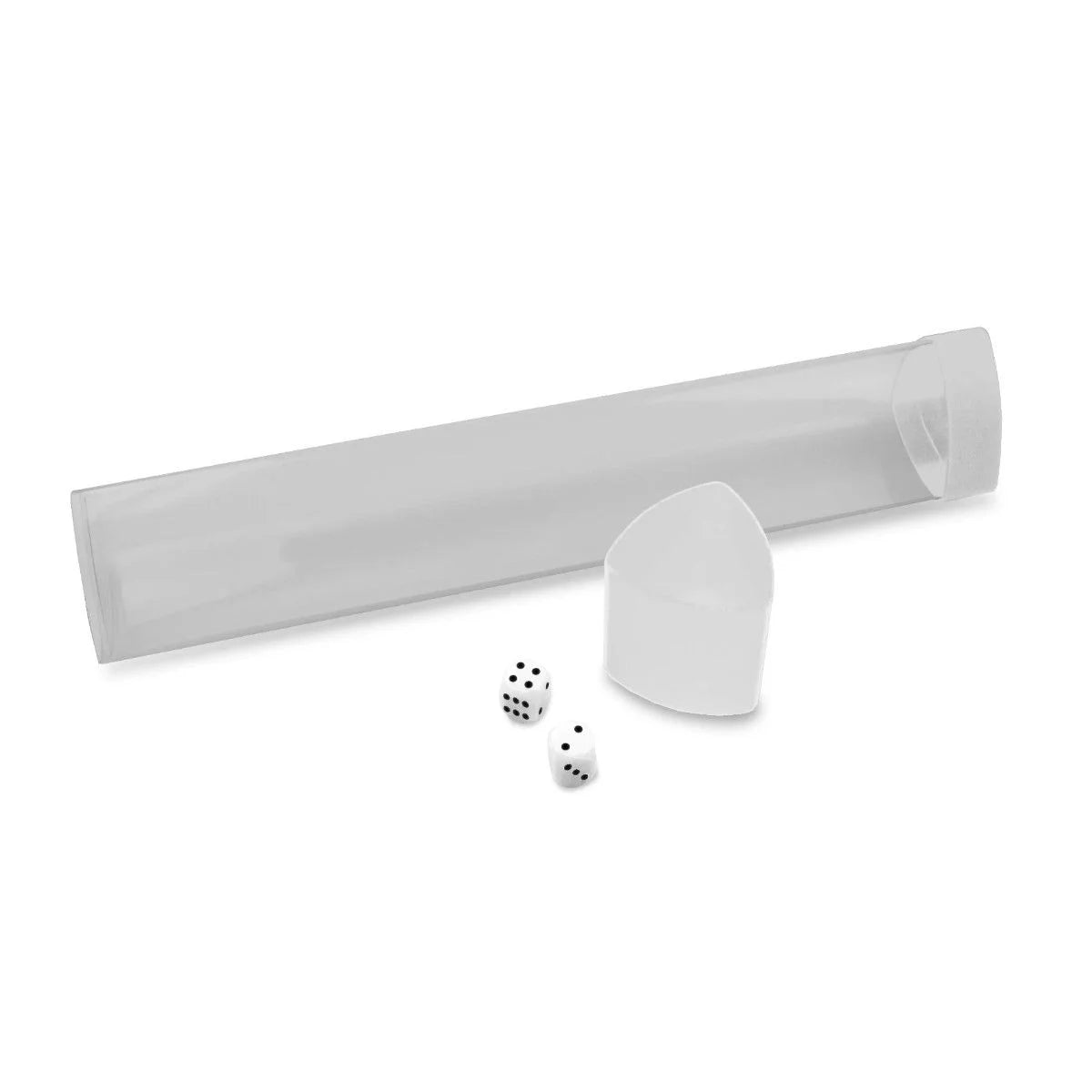 BCW - Playmat Tube with Dice Cap - White