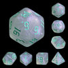 The Chaos - Teal Font - 7ct Dice Set