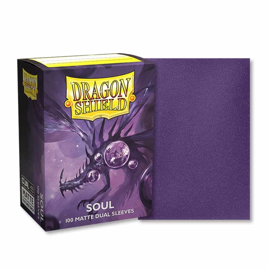 Dragon Shield: Standard Sleeves - Dual Matte - Metallic Purple - Soul  (100)
