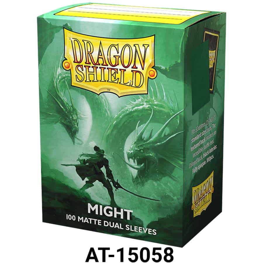 Dragon Shield: Standard Sleeves - Dual Matte - Metallic Green - Might (100)