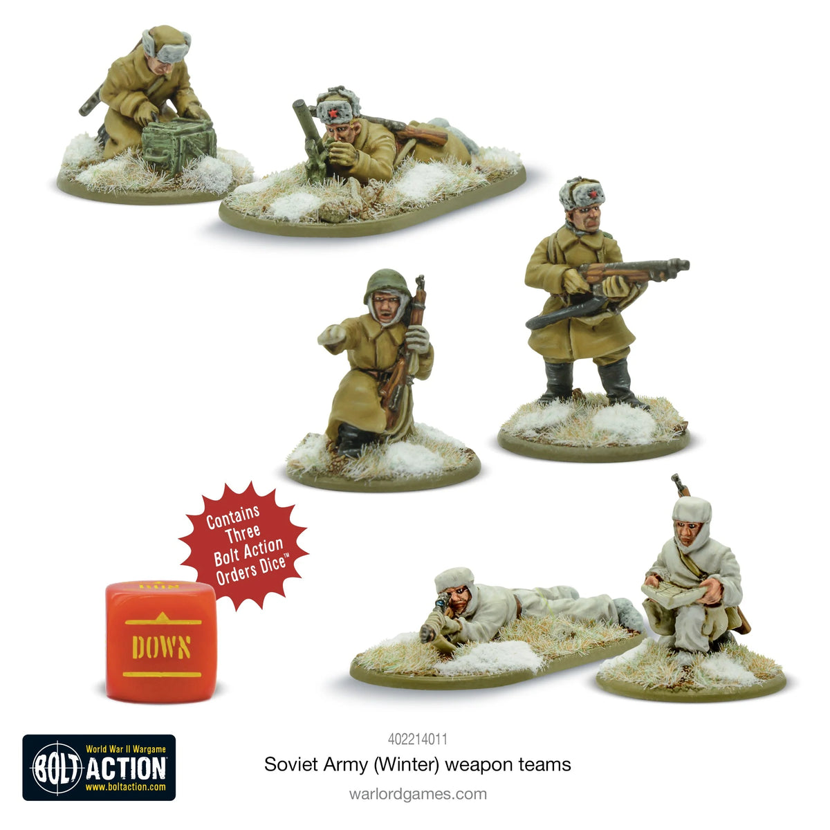 Bolt Action - Soviet Army (Winter) Weapons Teams
