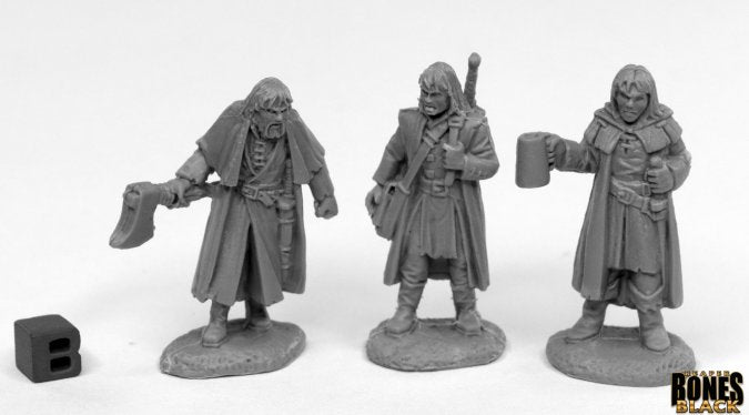 Reaper Miniatures - Bones Black - Dreadmere Mercenaries (3)