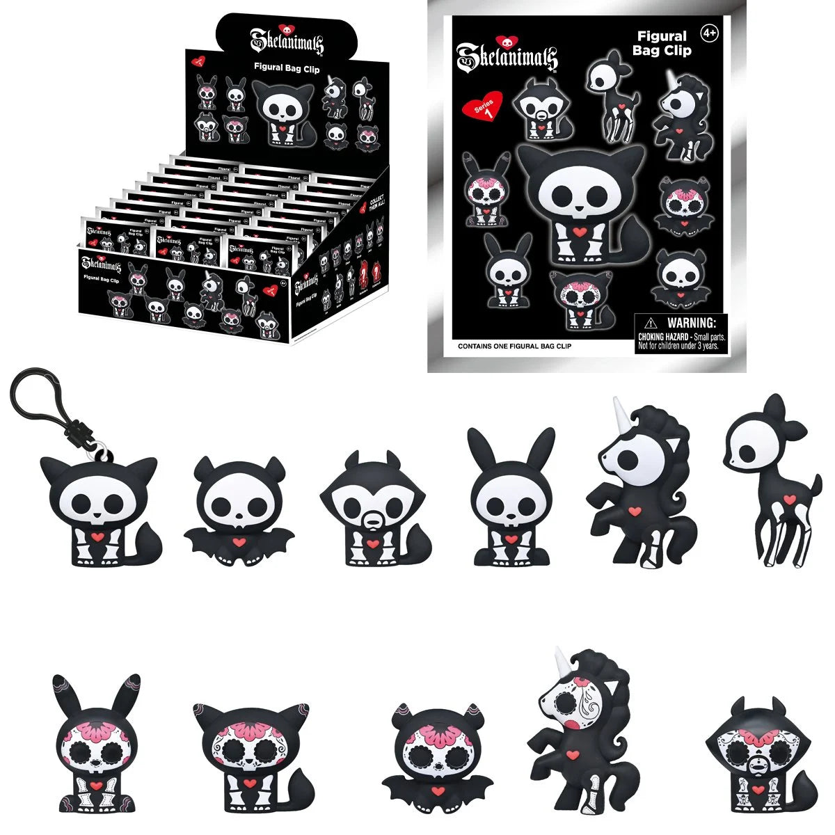 Skelanimals - 3D Foam Bag Clip