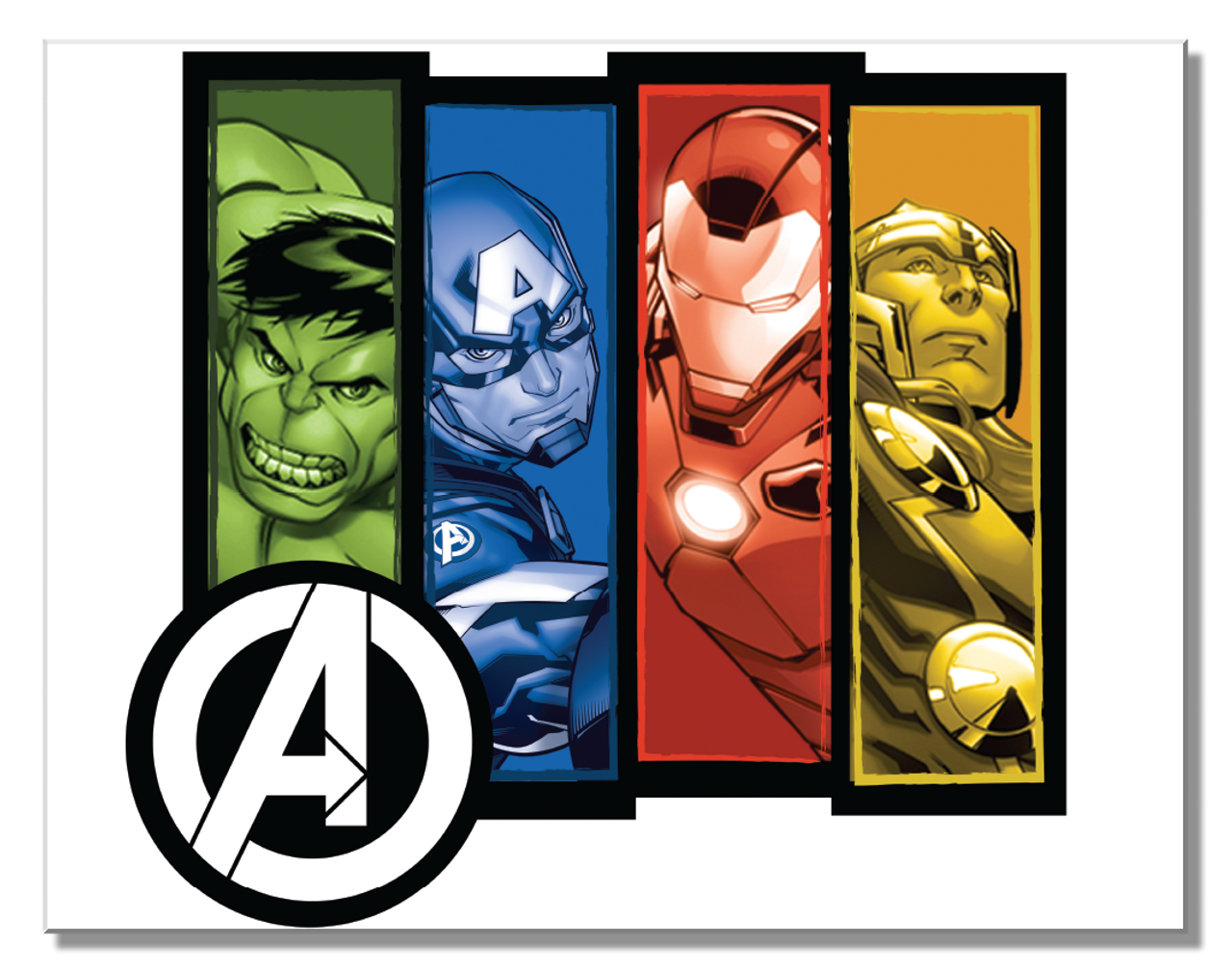 Metal Sign: Avengers Group Panels