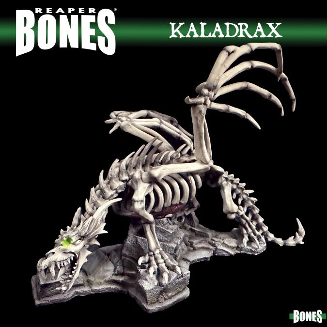 Reaper Miniatures - Bones - Kaladrax, Skeletal Dragon