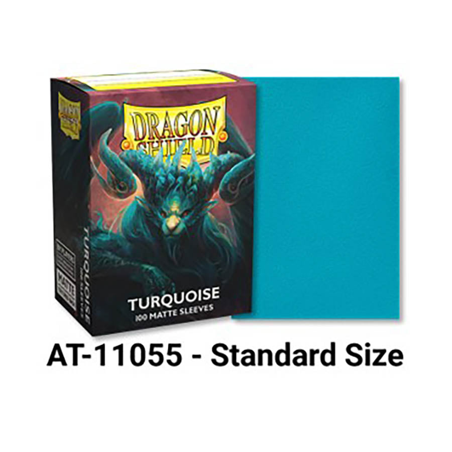 Dragon Shield: Standard Sleeves - Matte Turquoise (100)