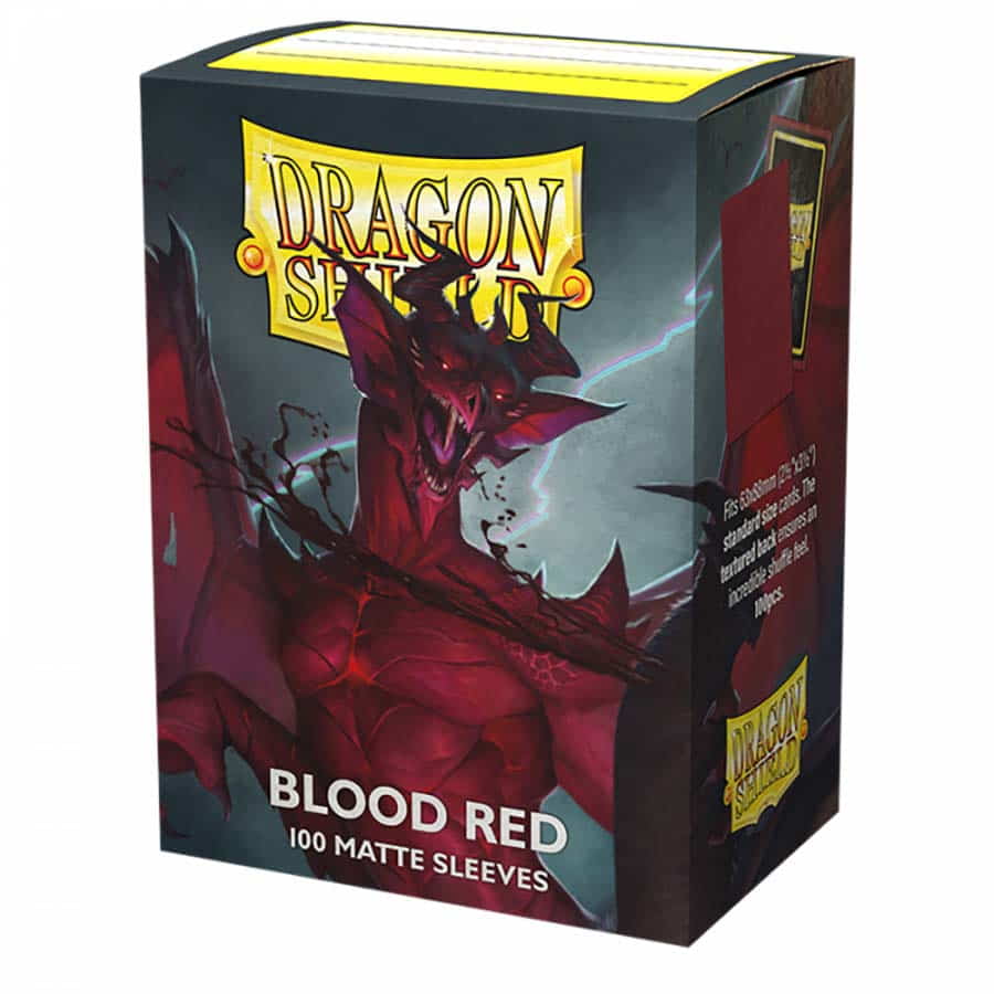 Dragon Shield: Standard Sleeves - Matte Blood Red (100)