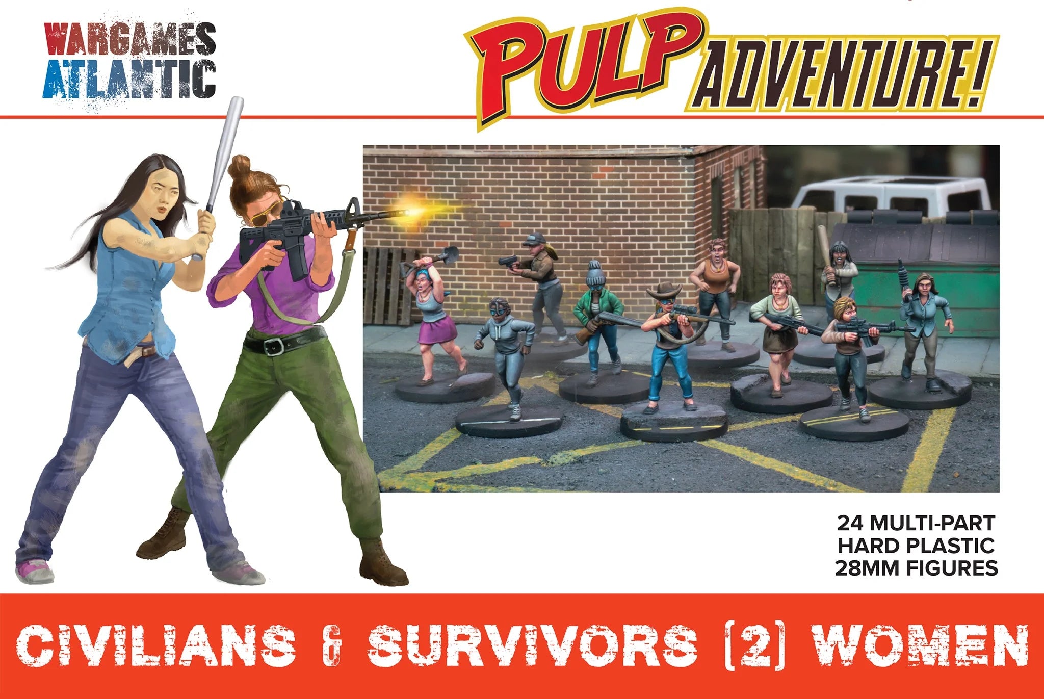 Wargames Atlantic - Pulp Adventure! - Civilians & Survivors (2): Women