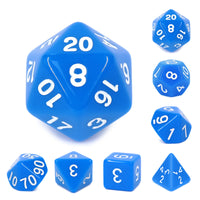 Blue Opaque - 7ct Dice Set