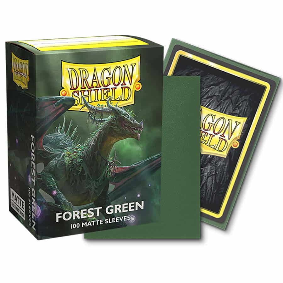 Dragon Shield: Standard Sleeves - Matte - Forest Green (100)