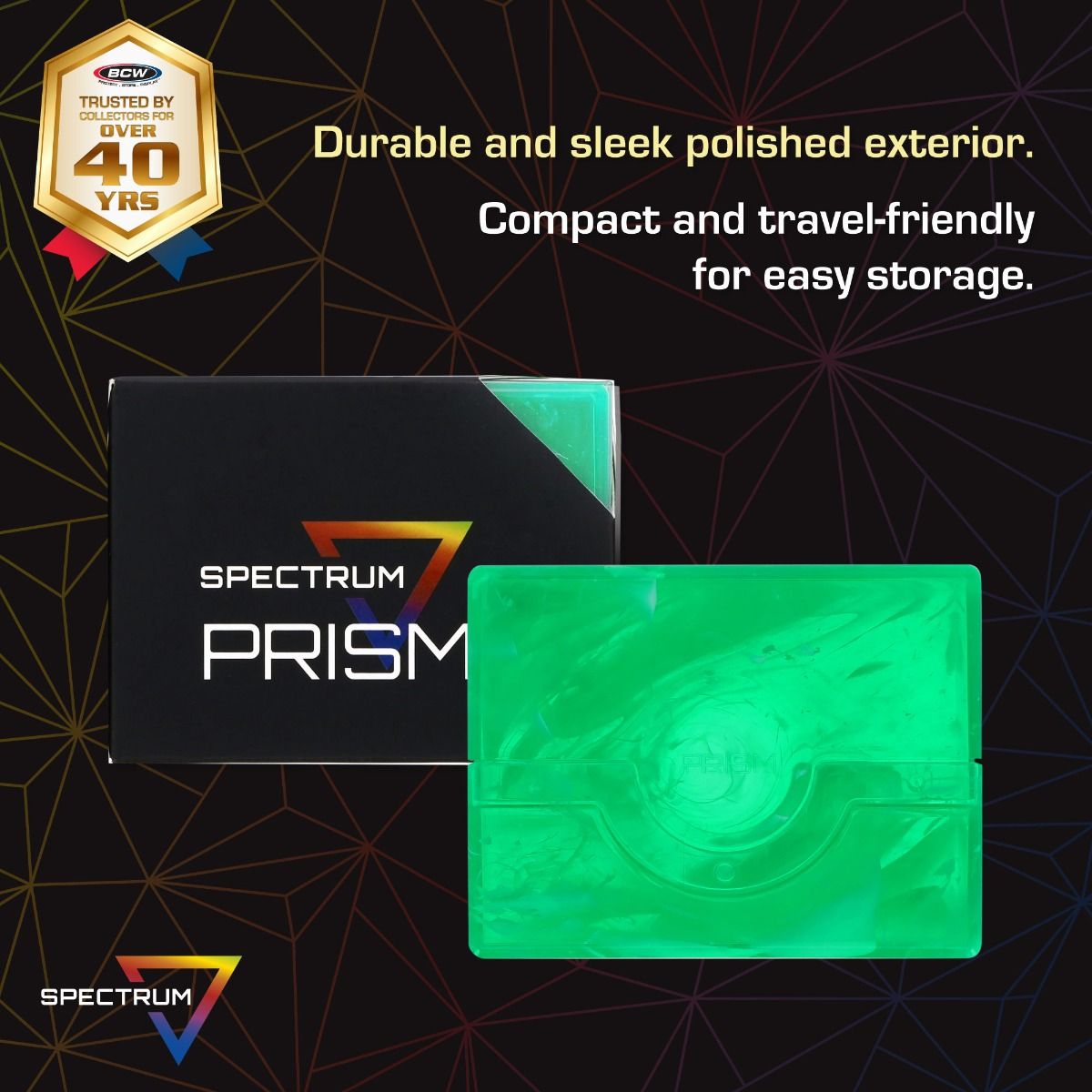 BCW Supplies - Prism Deck Case - 50 CT - Jade Green