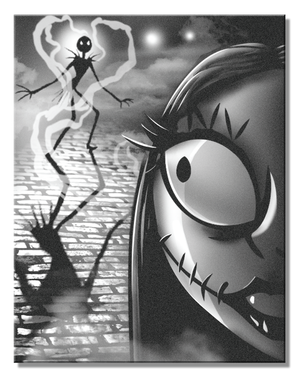 Metal Sign: The Nightmare Before Christma - Nightmare Sihouette