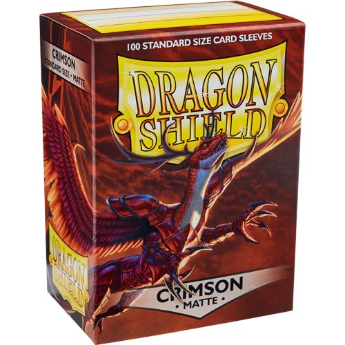 Dragon Shield: Standard Sleeves - Crimson Matte (100)