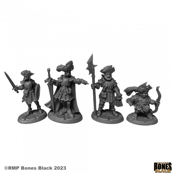 Reaper Miniatures - Bones Black - Barrowgate Town Watch (4)