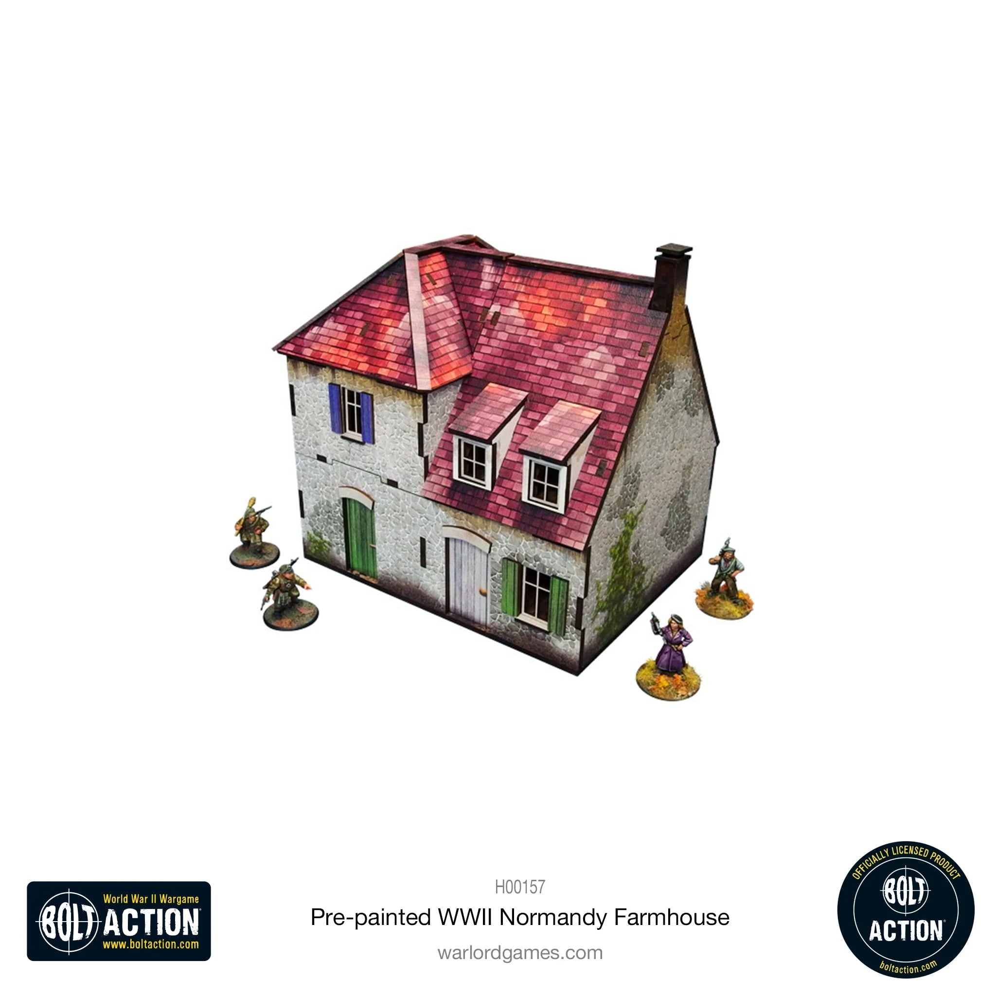 Bolt Action - Pre-painted WWII Normandy Farmhouse